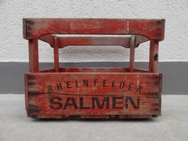 Holzkiste RHEINFELDER SALMEN 61 BIER Kiste Bierkiste Harass