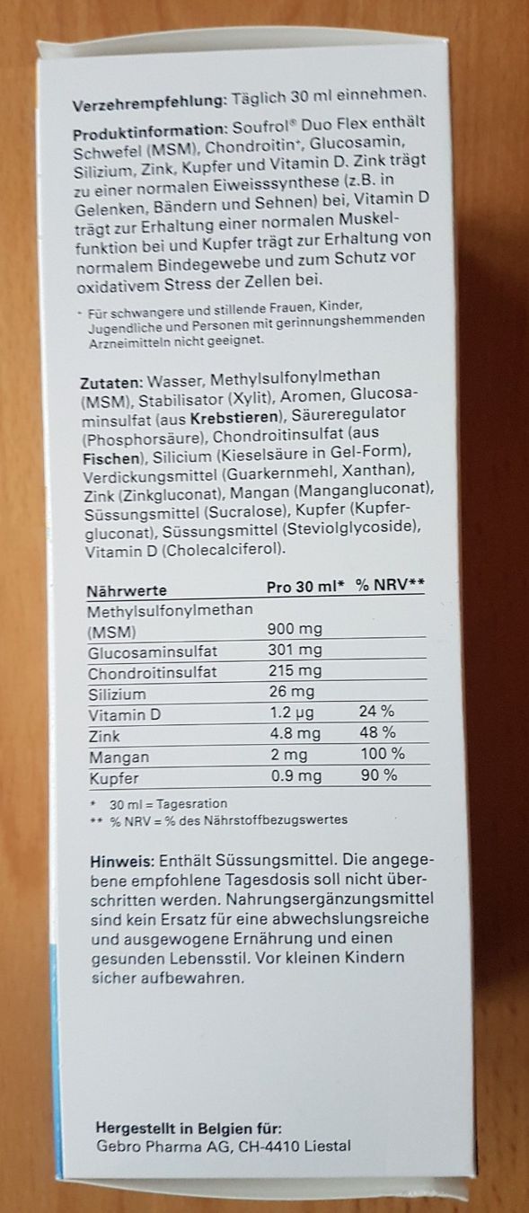 Altro per la cura del corpo: SOUFROL DUO FLEX & ARTHRO / KNOCHEN, MUSKELN, BINDEGEWEBE – Nuovo e nell'imballaggio originale da Sax venduto da prinzenrollen 2