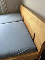 Doppelbett Nussbaum 200x200