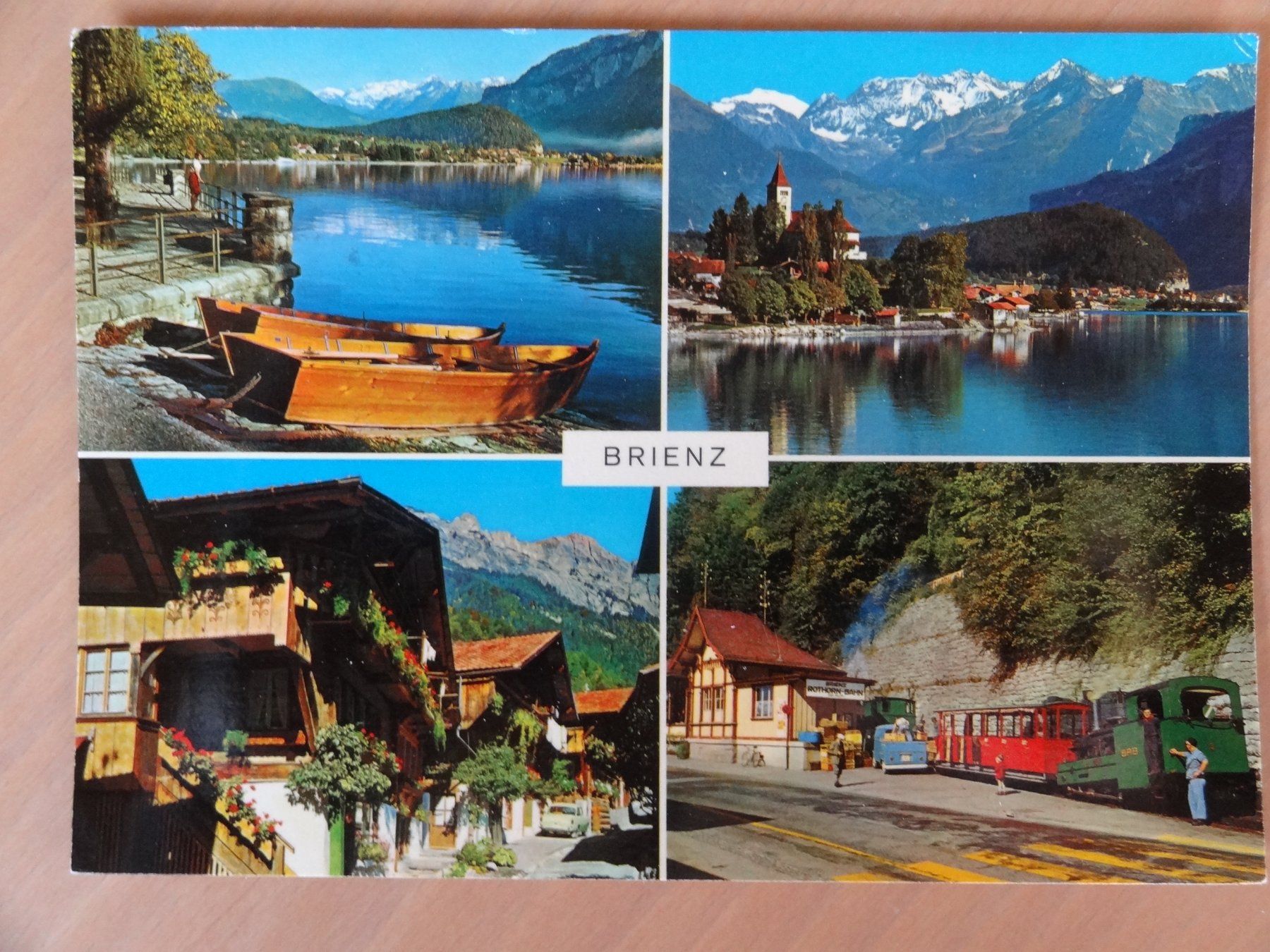 Cartoline postali: Brienz - BE - année 1977, rare – Usato da St Léonard venduto da Riglin