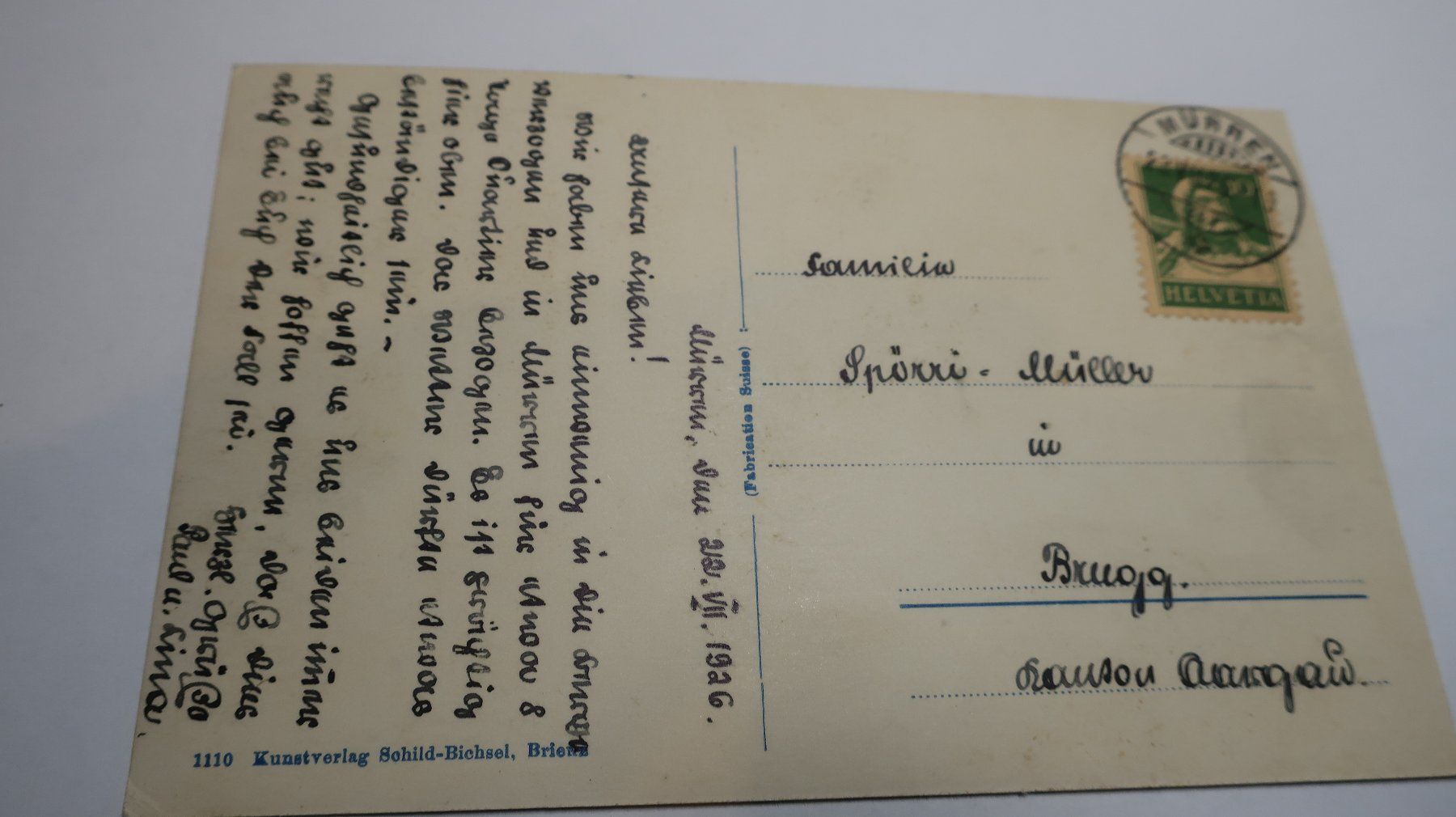Cartes postales: Berner Oberland Thunersee 1926 – D'occasion à Cormoret par Pascalll2001 3