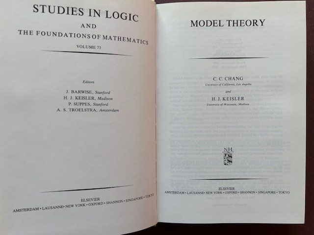Libri: Chang / Keisler, Model Theory, Volume 73, Studies in Logic – Usato da Bern venduto da oregonzwei 1