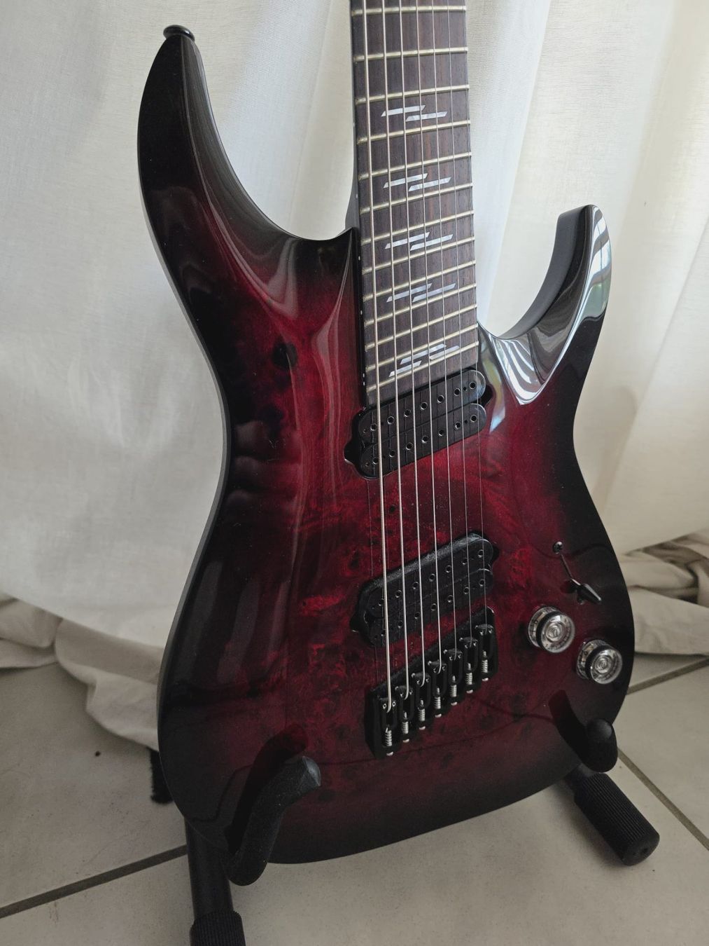 Schecter Instruments de musique: Schecter Omen Elite-7 Multiscale + Hardcase – Neuf (Voir description) à Burtigny par Mirdael