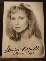 Marina Krogull - handsignierte Autogrammkarte 🎞️🍿