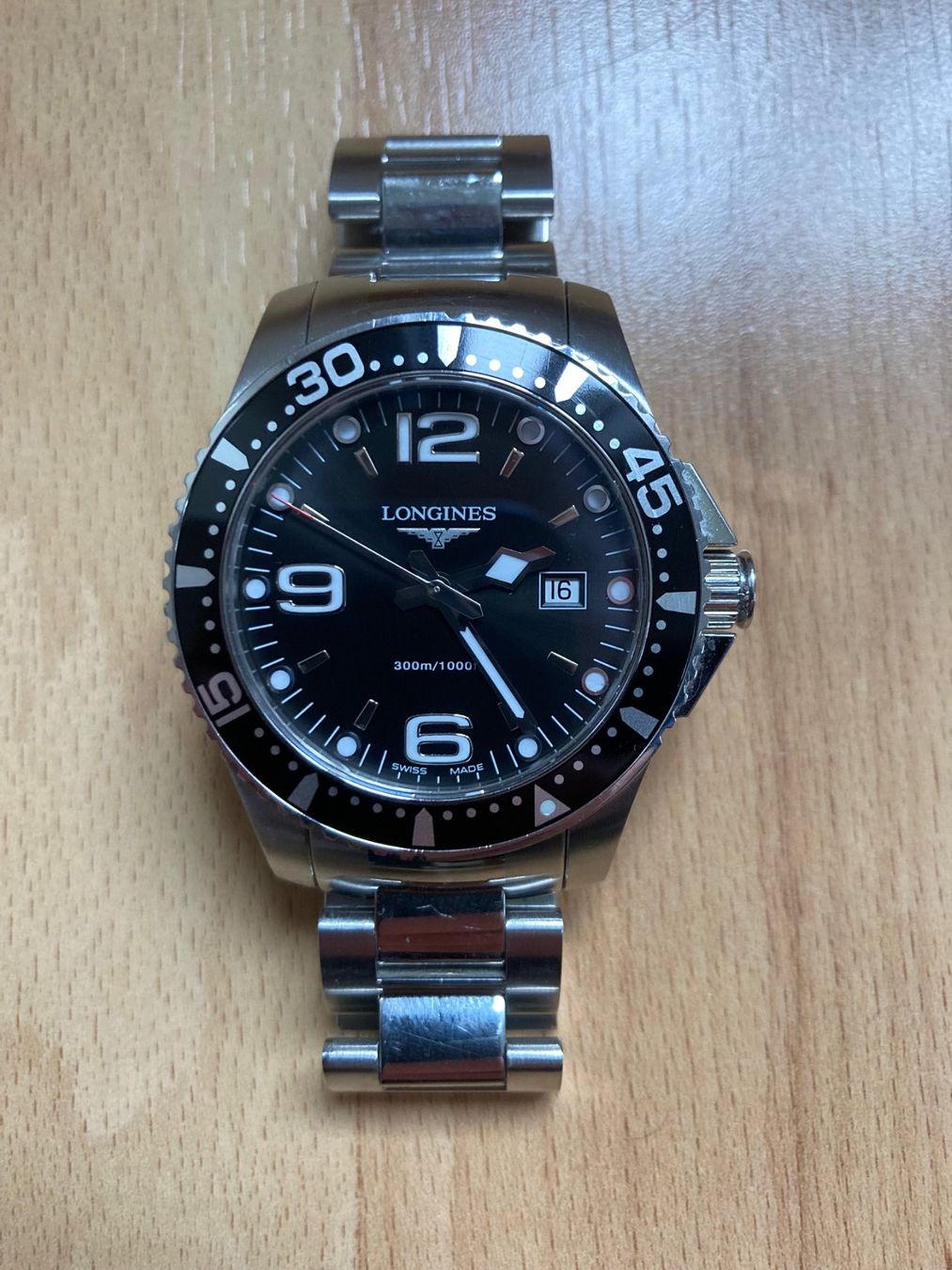 Longines Orologi: Schöne Armbanduhr Longines HYDROCONQUEST – Usato da Cham venduto da I7I7