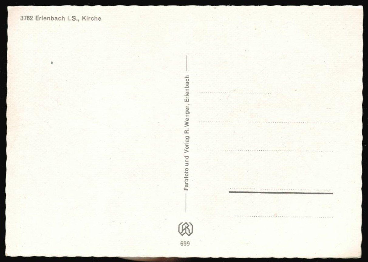 Cartes postales: AK Erlenbach im Simmental, Kirche – D'occasion à Zürich par tol_b7c7 1