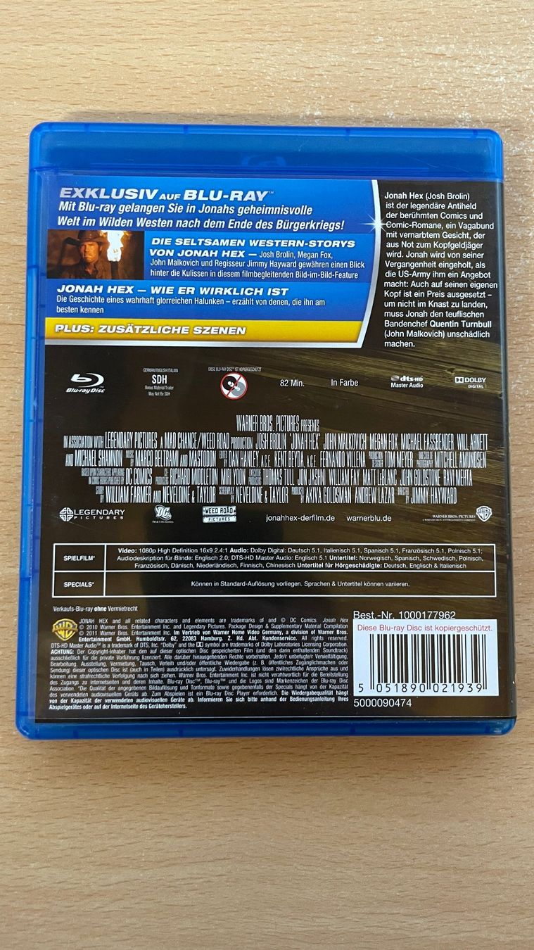 Tutti i DVDs: Jonah HEX - Rache ist hässlich – Nuovo (secondo la descrizione) da Glattfelden venduto da cybermaxx 1