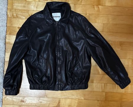 Bershka Lederjacke Braun Kunstleder gebraucht