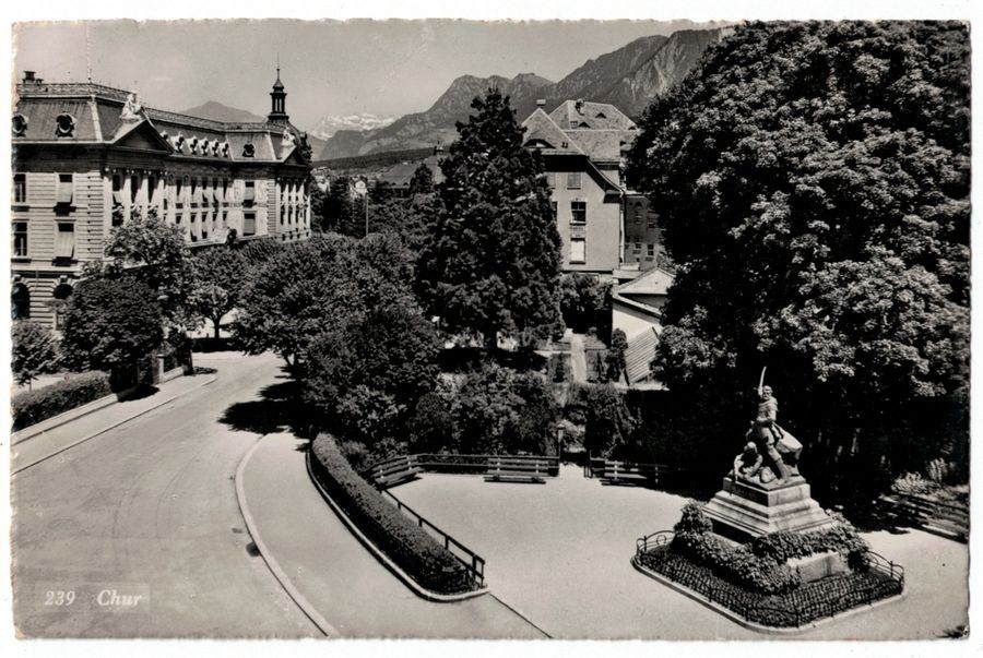 Cartoline postali: Chur, gelaufen 1955 – Usato da Frauenfeld venduto da POML