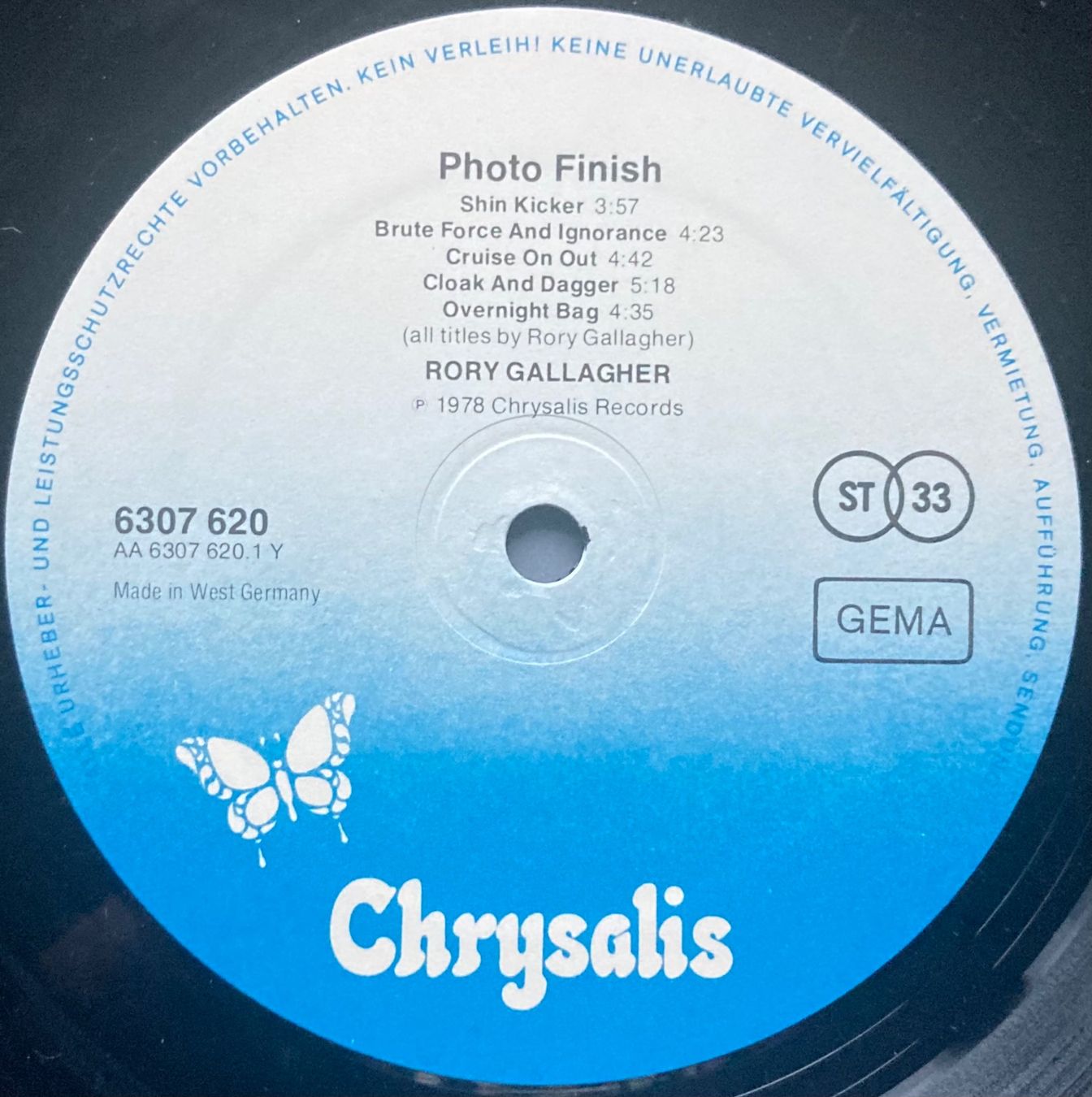 Dischi in vinile: RORY GALLAGHER - PHOTO FINISH – Usato da Poliez-Pittet venduto da Newtown-Records 2