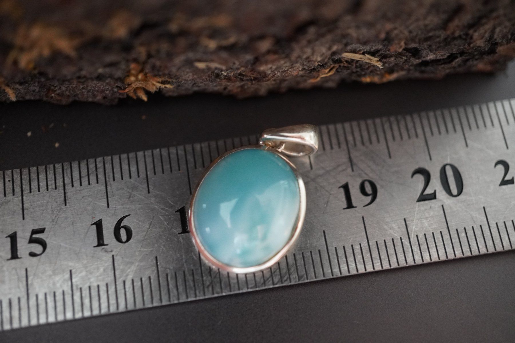 Minerali & Pietre curative: Larimar 925 Silber  Anhänger   by  "TOPSTONE" – Nuovo e nell'imballaggio originale da Eschenbach SG venduto da topstone 1