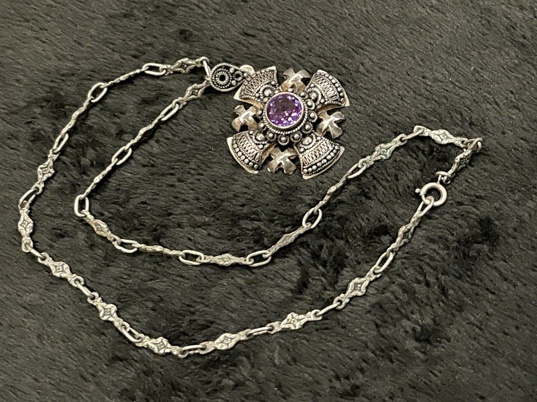 Catenine: Kette mit Anhänger Silber 925 – Usato da Bettwiesen venduto da wicking27 1