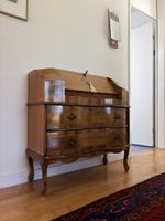 Sekretär Massivholz furniert mit Schubladen und Klappe