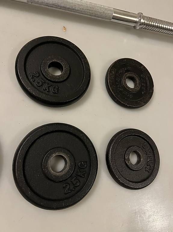 Manubri & Pesi: Langhantelset mit 77.5kg Gewichtsscheiben – Usato da Arlesheim venduto da FS_79 4