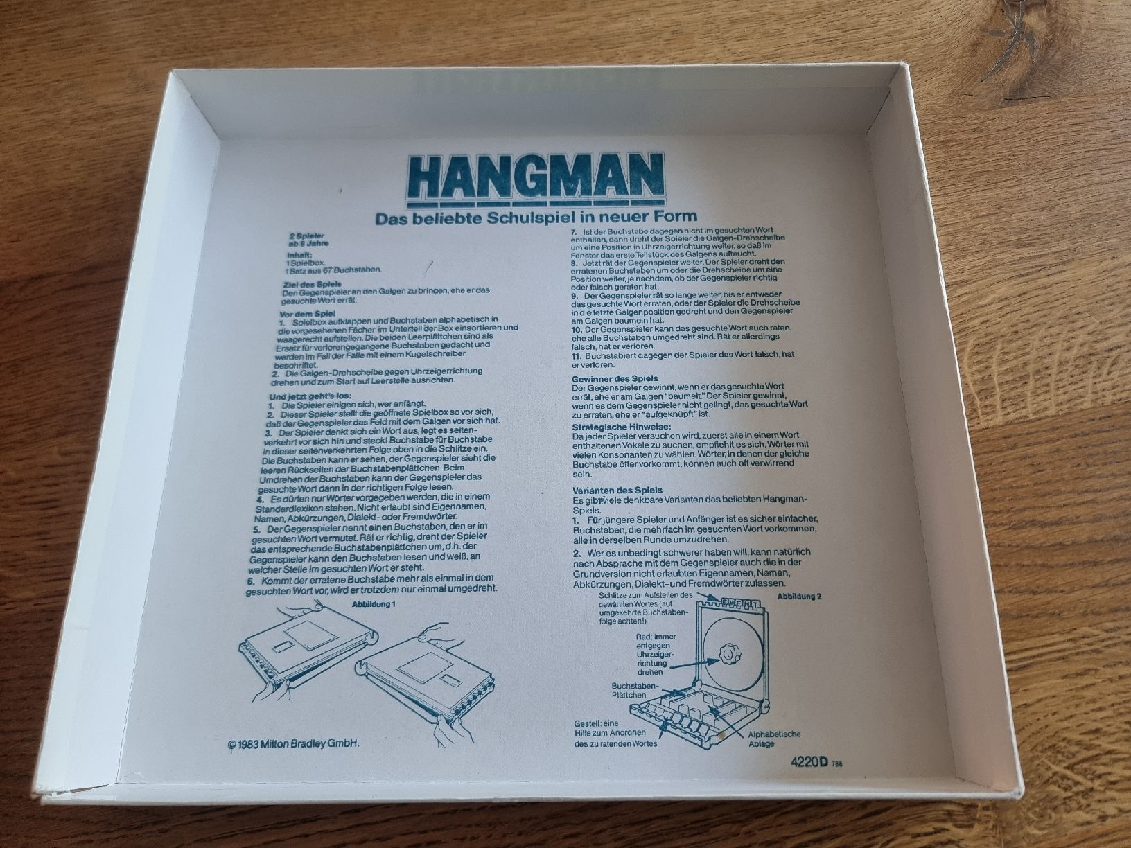 Giochi: Hangman von MB Jahr 1983 – Usato da Gossau SG venduto da Mani812 4