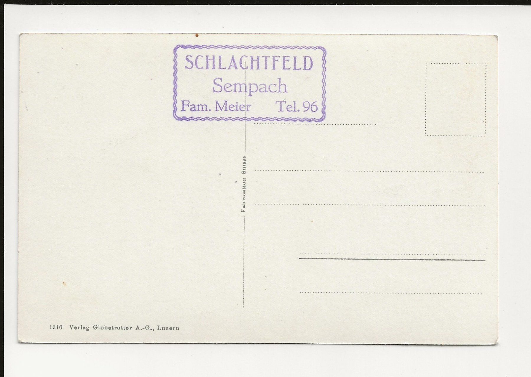 Ansichtskarten: AK ca.1945 Schlachtkapelle Sempach – Gebraucht aus Greifensee von 315WDO 1