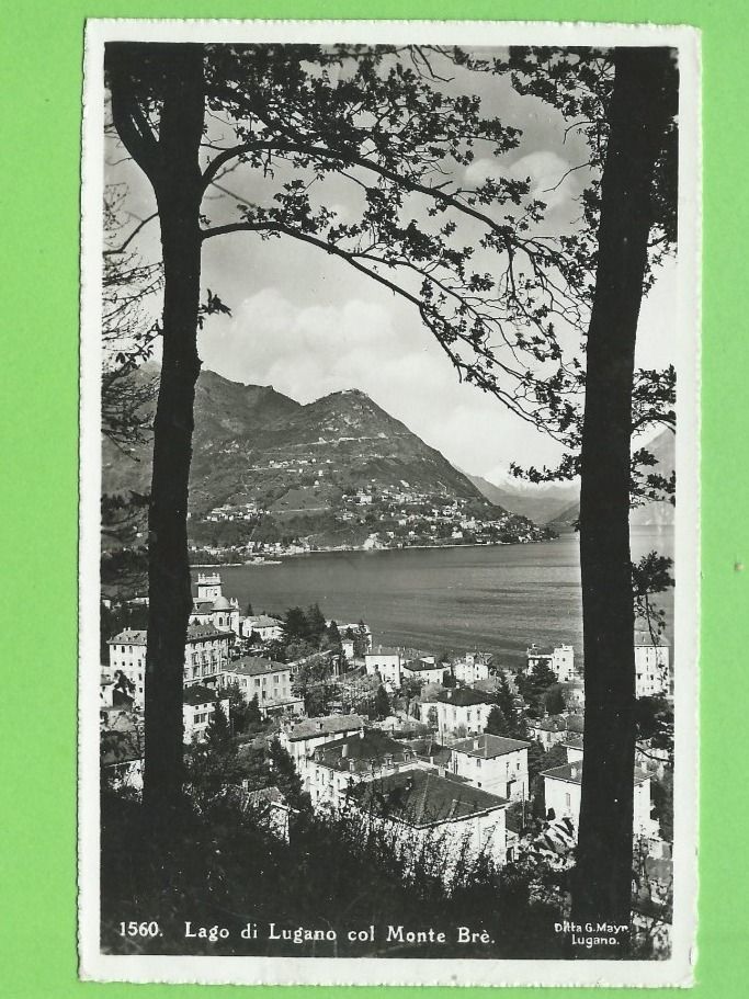 Cartoline postali: Lago di Lugano col Monte Bré – Usato da Zürich venduto da t24_de