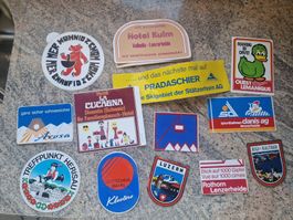 Set mit Abziehbildern Klosters, Arosa, Lenzerheide, Luzern