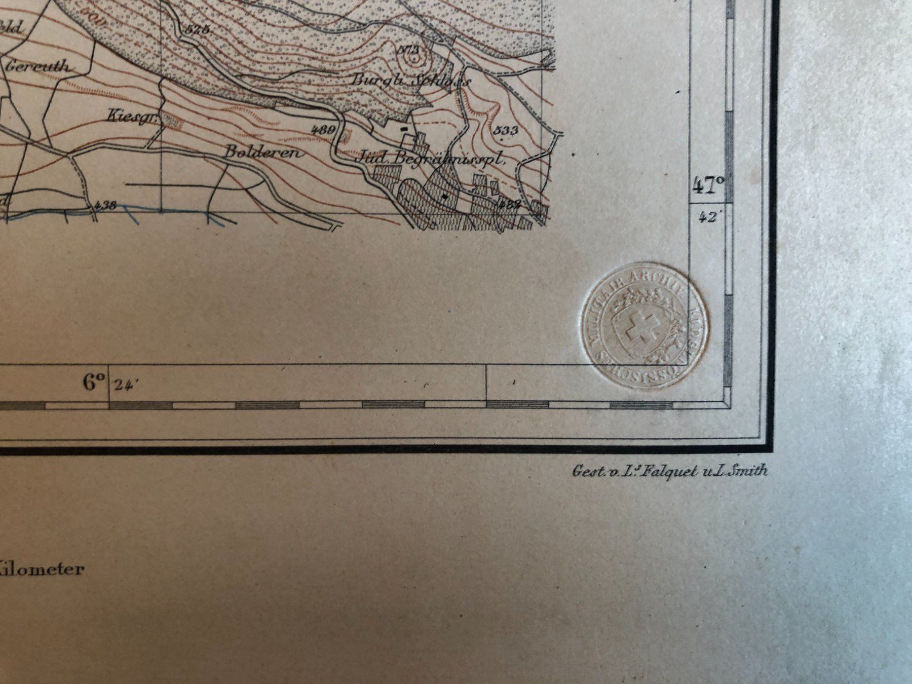 Cartine & Atlanti: Siegfriedatlas Bl. 45: Thaingen 1885 – Usato da Zürich venduto da allp 5