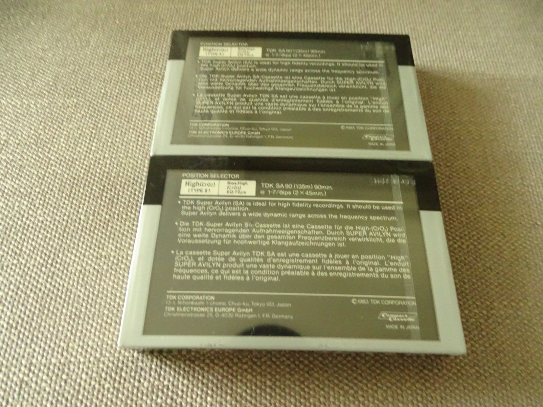 Musicassette: 2x TDK SA90 Chromedioxyd Tape NOS – Nuovo e nell'imballaggio originale da Hirzel venduto da Musicman03 5