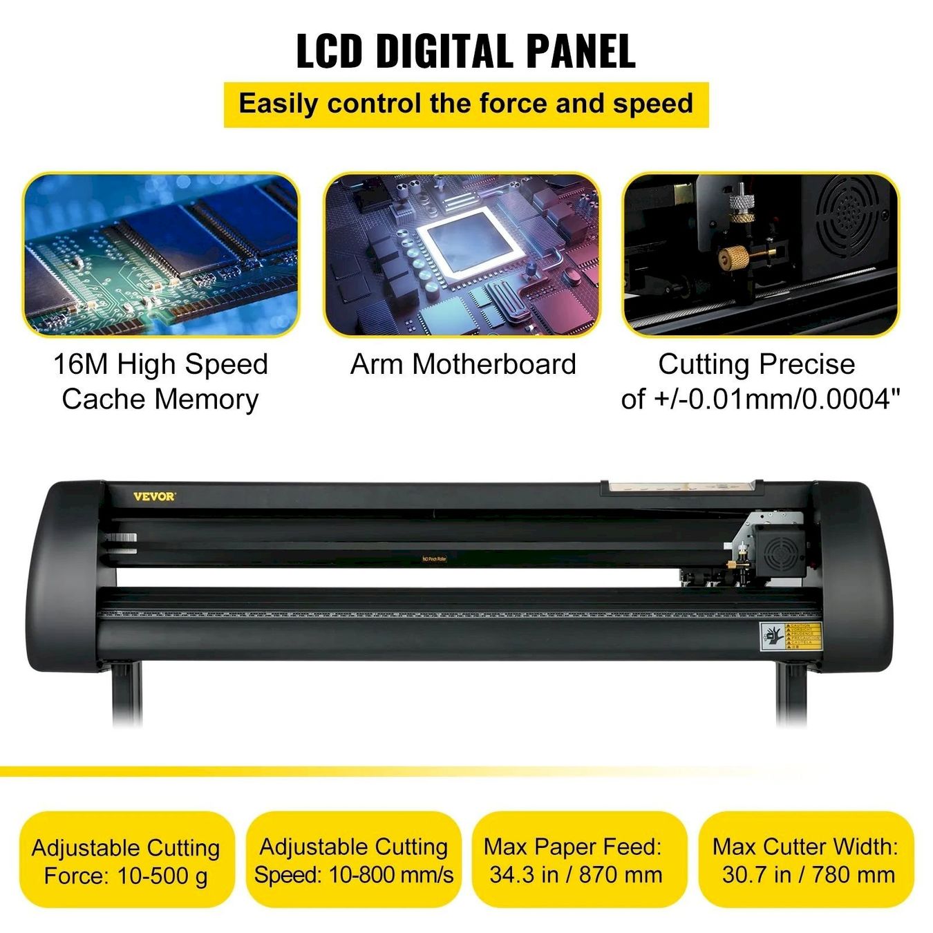 Altra tecnologia per ufficio: VEVOR Vinyl Schneideplotter 870 mm – Nuovo e nell'imballaggio originale da Bottighofen venduto da zaap 4
