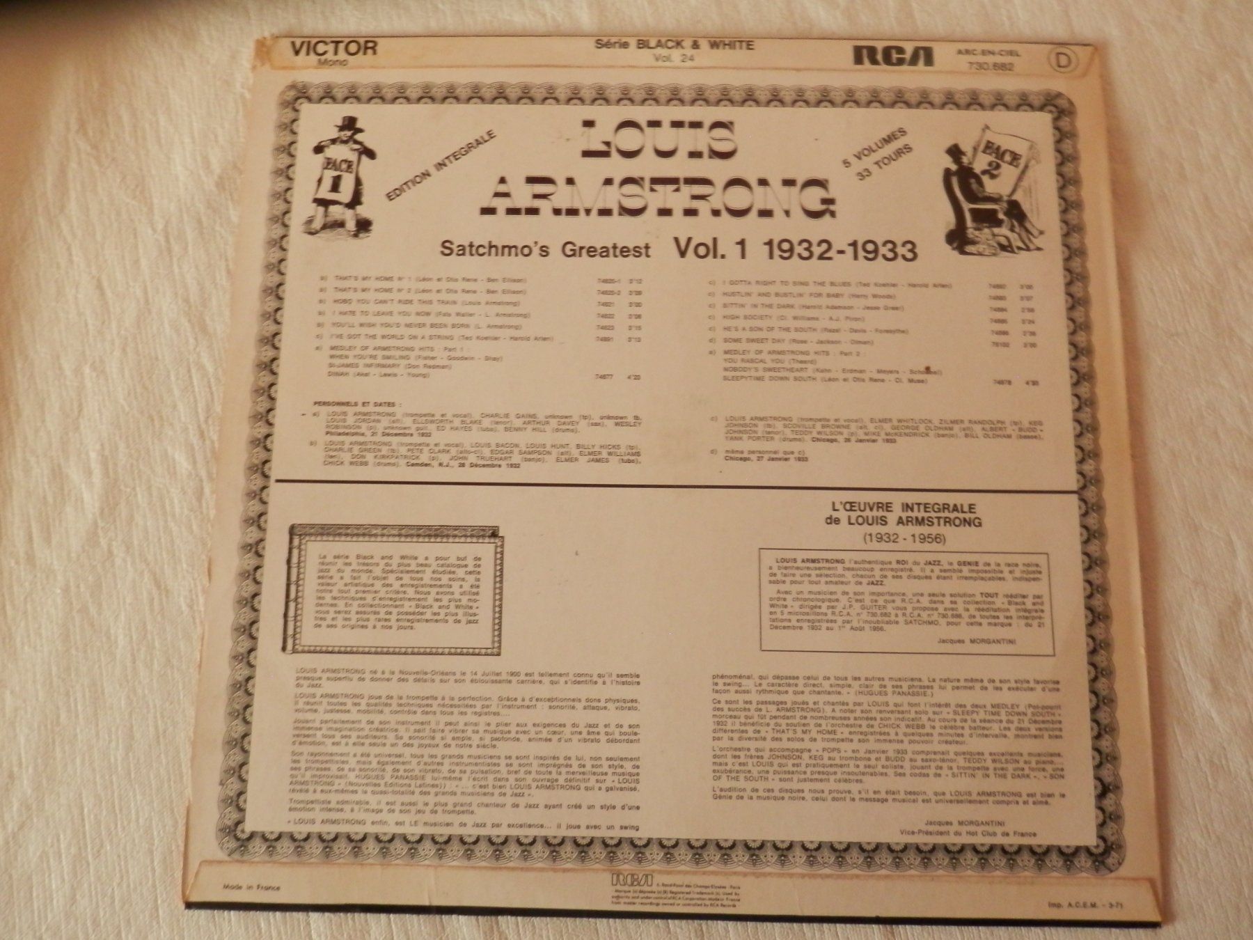Schallplatten: Louis Armstrong (1932-1933) – Gebraucht aus Weiach von weiach81 1