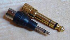 Audio-Adapterkombination klinken/Stecker 3.5 mm und 6 mm