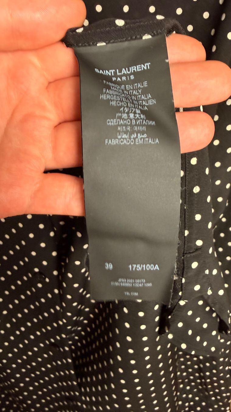 Saint Laurent Hemden: Saint Laurent Punkte schwarz – Neu (gemäss Beschreibung) aus Burgdorf von ime_f9f6 4
