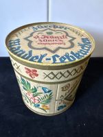 Blechdose, Zürcher Mandel-Lebkuchen:O. Künzli, Zürich, Bahn.