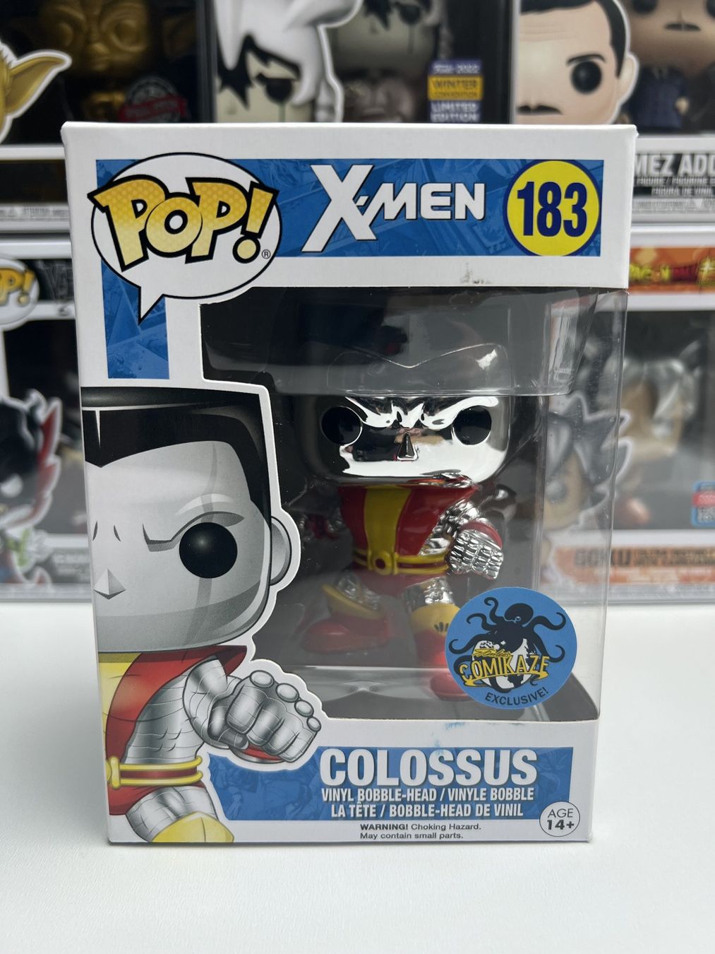 Funko Statuette: Funko POP! X-Men Colossus Chrome Edition Limitée Comikaze – Nuovo e nell'imballaggio originale da Le Mouret venduto da perfectbijou