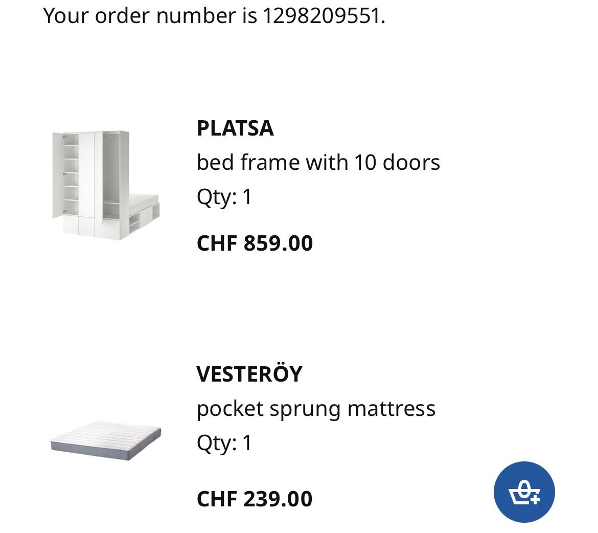 Ikea Letti: IKEA PLATSA Bed & Wardrobe Combination (Discontinued Model)  – Usato da Glattpark(Opfikon) venduto da mbl_q8jq 5