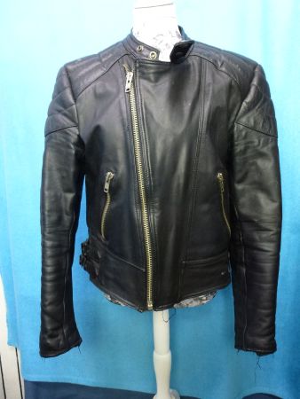 LEDERJACKE MOTORRAD JACKE MARK ASTOR GR 52 BRUSTWEITE 52 CM