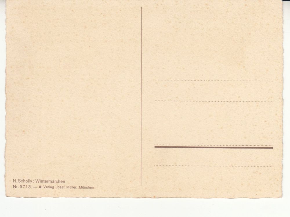 Cartoline postali: Motivkarte Wintermärchen ca. 1960 – Usato da Bürglen TG venduto da StampGraf 1