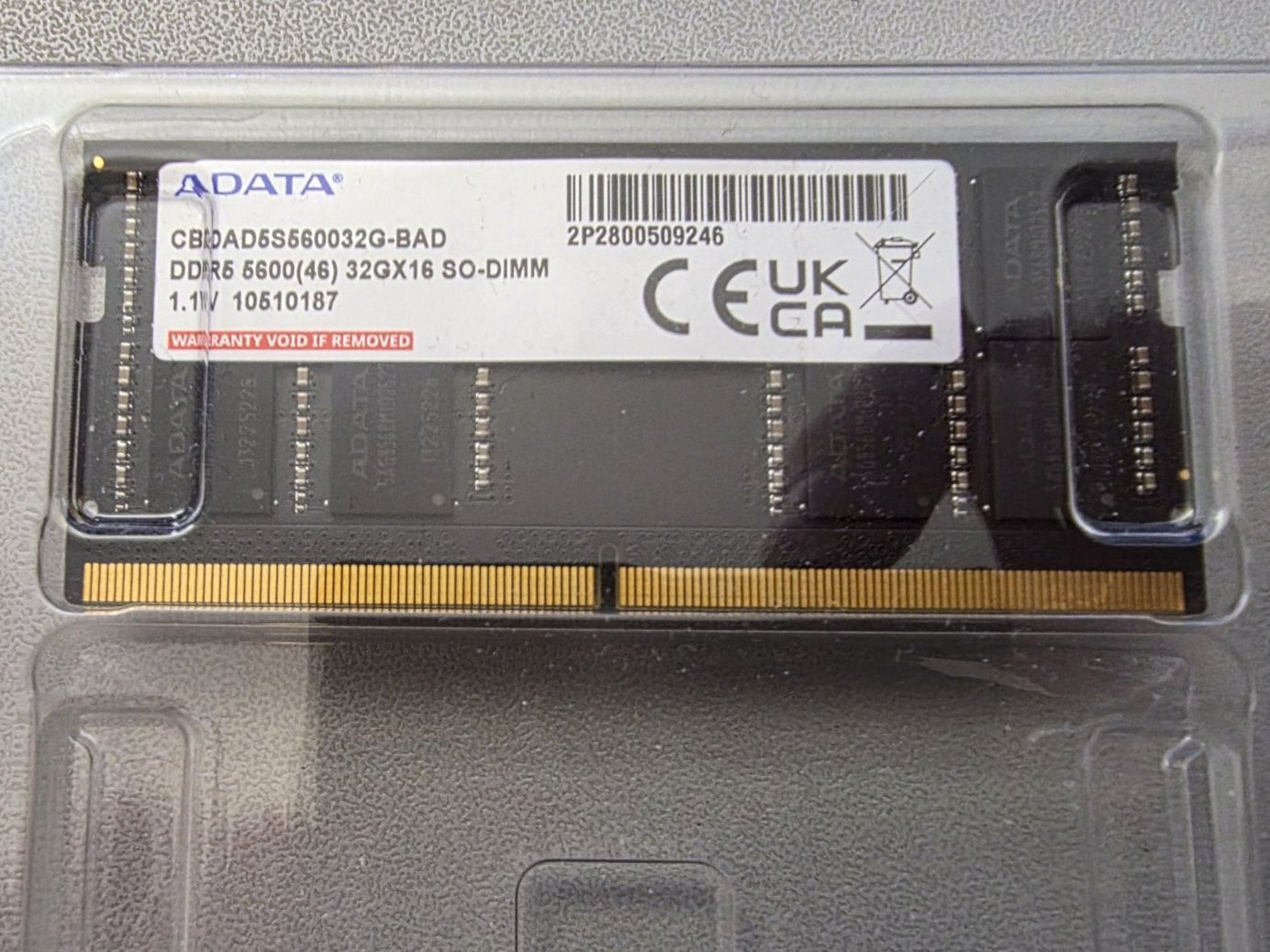 Mémoires / RAM: 32GB DDR5 5600 Memory ADATA – D'occasion à Domdidier par Lintv