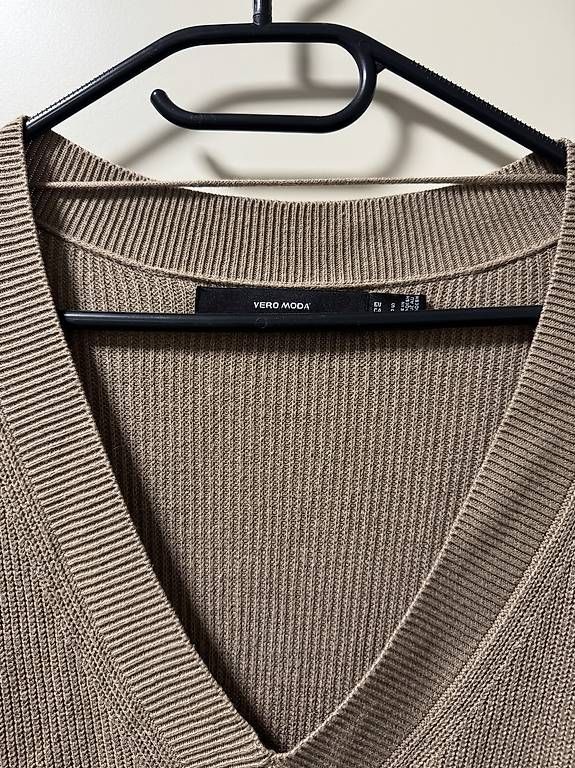 Vero Moda T-shirt: Vero Moda Damen Strickpullover Kurzarm Beige Gr. S Überga... – Usato da Zürich venduto da cha_7n8s 1