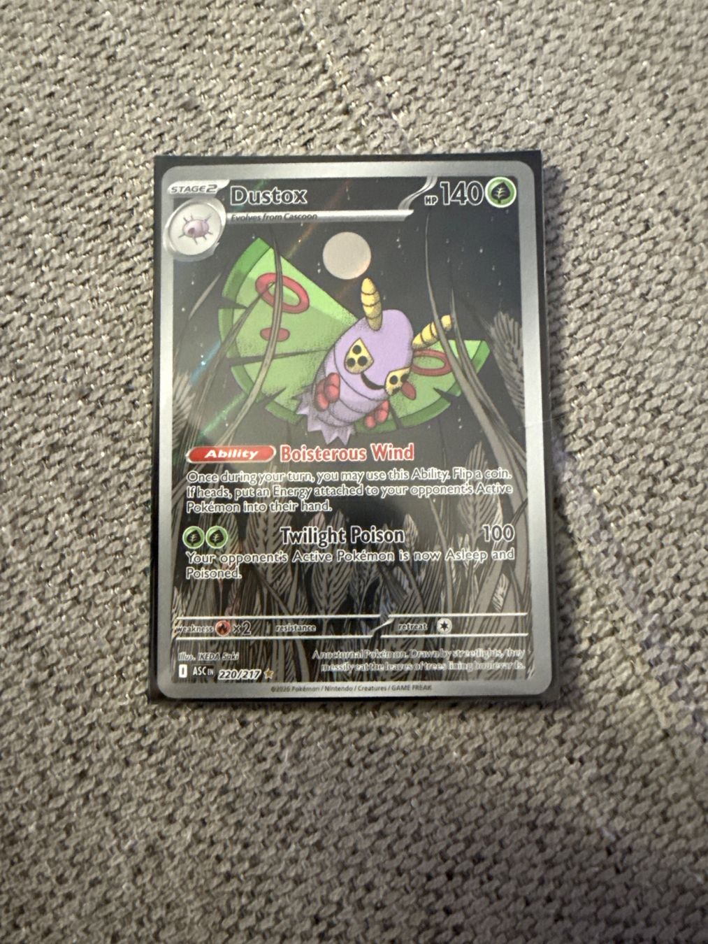 Pokémon Carte collezionabili: Ascended Heroes: Dustox ASCM - 220/217 – Nuovo (secondo la descrizione) da Zürich venduto da EL1992
