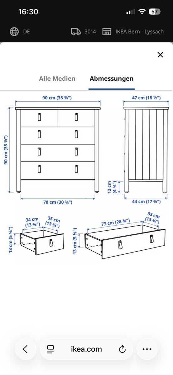 Ikea Cassettiere: Kommode Ikea – Usato da Bern venduto da mel_lf8y 3