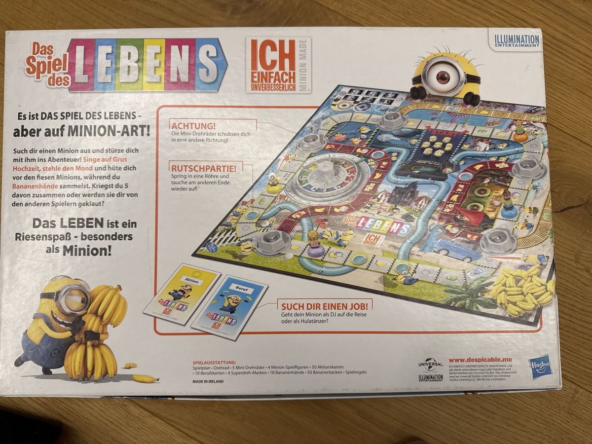 Hasbro Spiele: Minions  Das Spiel des Lebens – Gebraucht aus Raron von cathy123 1