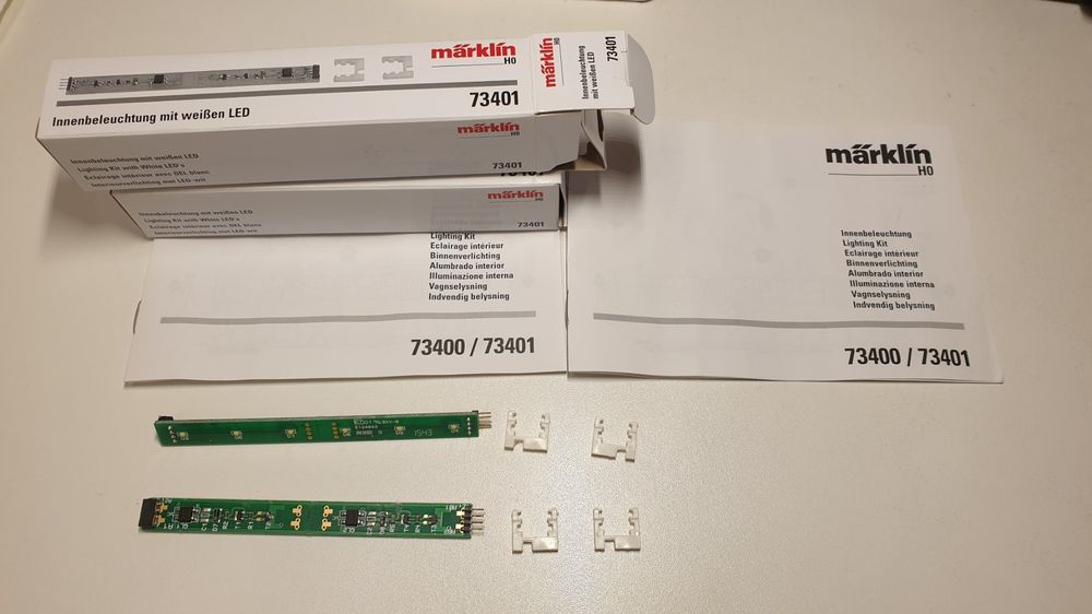 Märklin 73401 Interior Lighting with White LED OVP 1:87 HS2