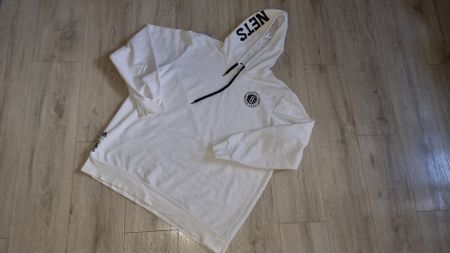 Brooklyn Nets Adidas Hoodie Weiss Gr. 2XL - Selten Getragen!