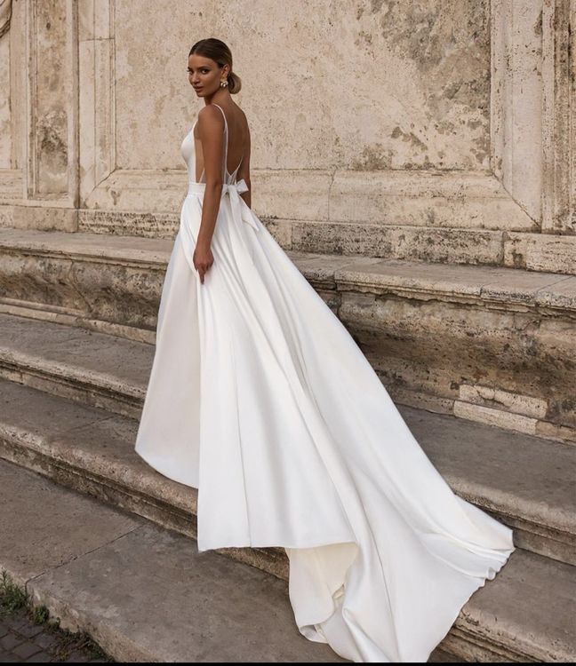 Vestiti: Minimalistisch Hochszeitskleid Melory Bridal Rückenfrei – Nuovo e nell'imballaggio originale da Zürich venduto da mia_v5l8 6