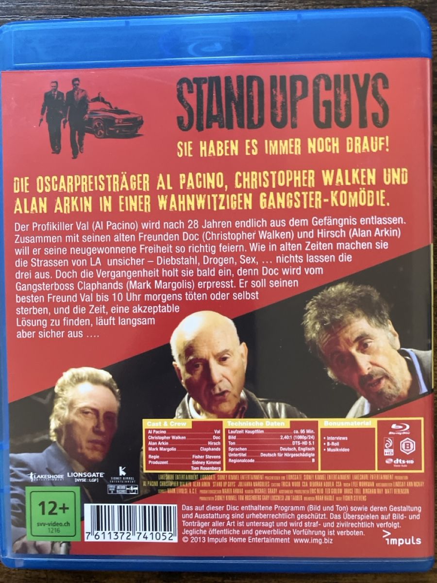 Alle DVDs: Stand up Guys BluRay – Gebraucht aus Glarus von Jhuber78 1