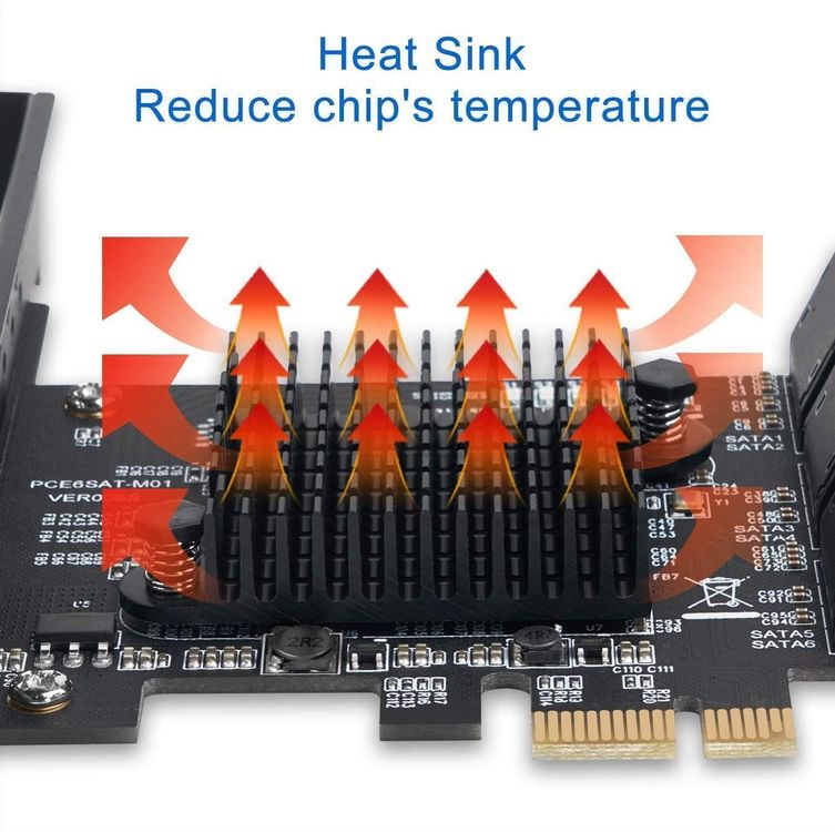Disques durs: SATA III-6-Port- PCIe-Karte – Neuf avec emballage d'origine à Unterägeri par RmOnline 4