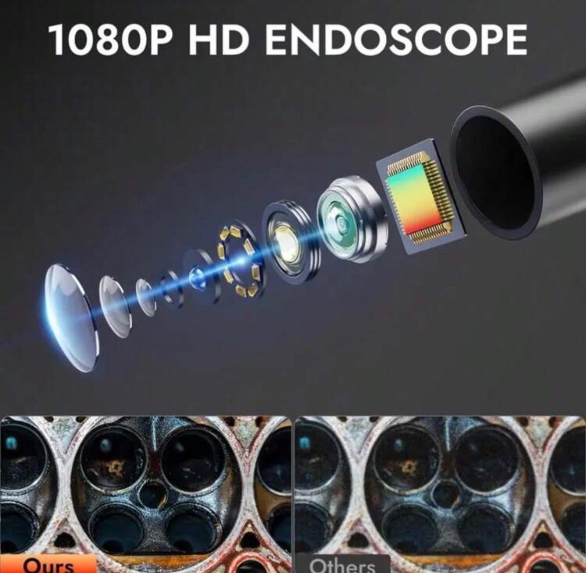 Fotocamera: Endoskop-Kamera mit 4.3" IPS Bildschirm – Nuovo e nell'imballaggio originale da Emmenbrücke venduto da ShopDirect 3