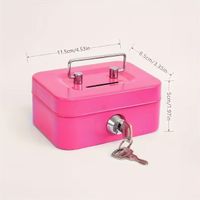 Mini Geldkassette mit Schlüssel 🔑 – Ideal für Bargeld & Mün