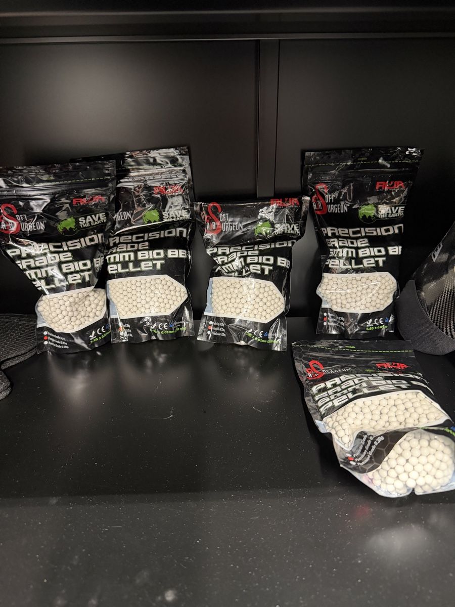 Giochi: Pallini Precision Grade 6mm Bio BB 5x nuovo – Nuovo e nell'imballaggio originale da Sonvico venduto da Harley1365