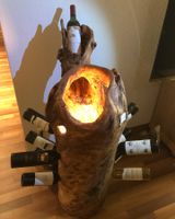 Einzigartiger Weinständer aus Holz mit Beleuchtung 💡🍷