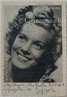 Suzy Carrier (1922-1999) Schauspielerin - Autogramm