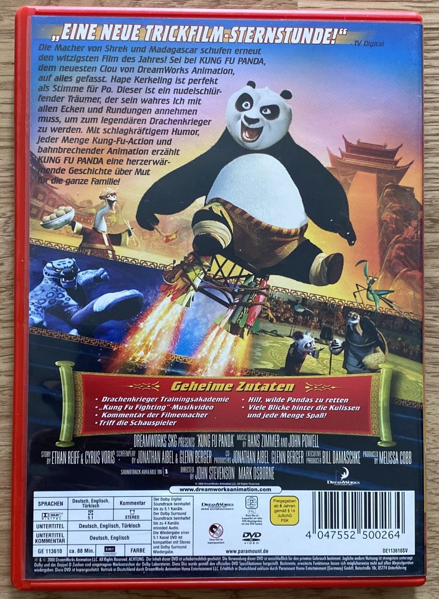Tutti i DVDs: Kung Fu Panda DVD Dreamworks – Usato da Rafz venduto da SaintCruz 2
