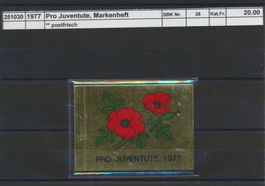 1977 Pro Juventute, Markenheftchen, ** postfrisch